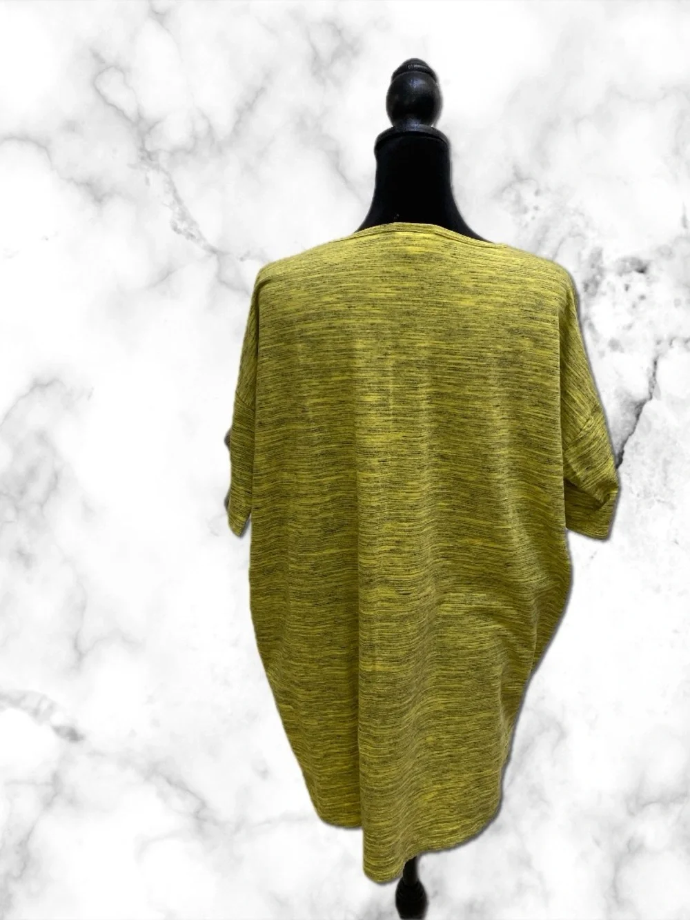 LuLaRoe Short Sleeve Marled Top in Yellow